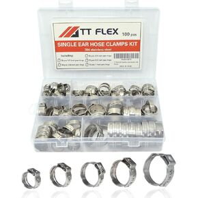 TTFLEX 116PCS Rubber Cushioned Cable Clamp Assortment Kit 6 Sizes—1/4" 3/8" 1/2" 5/8" 3/4" 1"