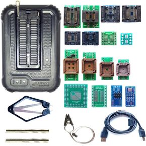 SETCTOP Xgecu TL866II Plus Upgraded Xgecu T48 Programmer 16 Adapter Socket Clip IC chip Programmer t48 chip nand Flash mcu Bios AVR eprom Programmer