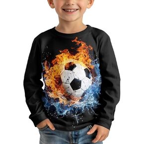 Uourmeti T Shirts for Boys Long Sleeve Tee Shirts for Girls Fall Outfits Active Running Tops