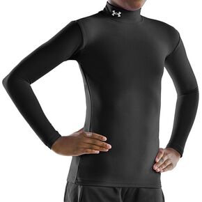Under Armour ColdGear Mock Top - Girls' Black