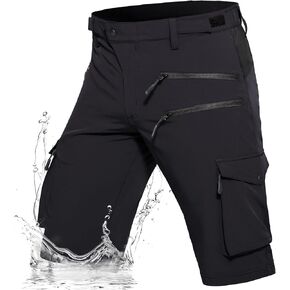 Hiauspor Men's Hiking Cargo Shorts Quick Dry Lightweight Casual Fishing Tactical Golf for Outdoor with 5 Pockets