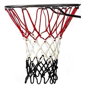 Ultra Heavy Duty Basketball Net | Official Regulation Size | Fits Indoor and Outdoor Hoop/Goal | Basketball Net Replacement for Official Regulation Size by Fandom Nets (Red/Black)