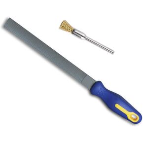 Precision 𝙒𝙤𝙤𝙙𝙬𝙤𝙧𝙠𝙞𝙣𝙜 𝙁𝙞𝙡𝙚 𝙛𝙤𝙧 𝙈𝙪𝙨𝙞𝙘𝙖𝙡 𝙄𝙣𝙨𝙩𝙧𝙪𝙢𝙚𝙣𝙩, Sharp Razor File with Comfortable Handle to Polish Guitar Violin Dobro Bass Wooden Body, Flat Hand Rasp