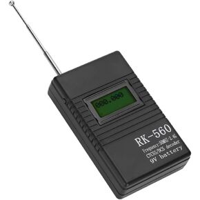 Portable Frequency Counter, Accurate RK560 50MHz-2.4GHz Frequency Counter Meter Portable Handheld Radio Frequency Testing, for Two Way Radio Walkie Talkie Decoder
