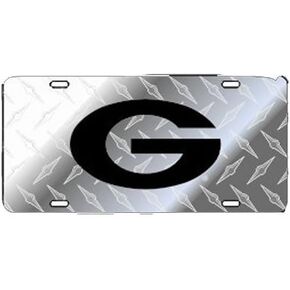 Craftique Georgia Bulldogs Silver Toolbox Black G Car Tag