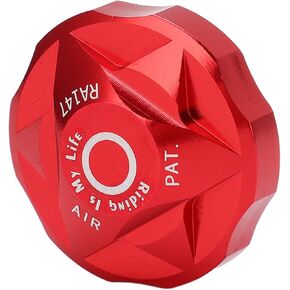 Fork air Chamber Cover, Suspension Fork air Gas Valve, high-Strength Aluminum, for (red)