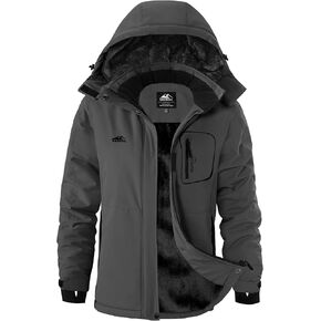 سترات تزلج نسائية تدريجية من G مقاومة للماء معزولة بالصوف مبطنة بالوزن الثقيل سترة شتوية بغطاء للرأس معطف للتزلج على الجليد على الجبال in Kuwait