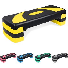 Adjustable Exercise Workout Aerobic Stepper Step Platform Trainer