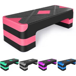 Adjustable Exercise Workout Aerobic Stepper Step Platform Trainer