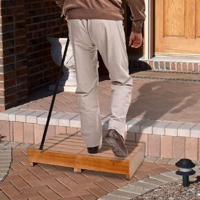 Wooden Platform Step Stool, One Step Stool, Outdoor Step Platform, Heavy Duty Non-Slip Steps for Outside, Kitchen, Bed