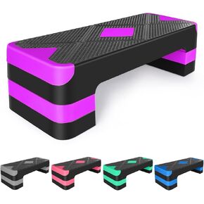 Adjustable Exercise Workout Aerobic Stepper Step Platform Trainer