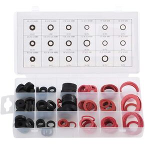 141pcs Plumbing Washer NBR Tap Seal Plumbing Gasket Rubber Sealing Washer Assortment Set