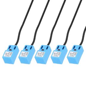 MECCANIXITY Approach Sensor Inductive Proximity Sensor Switch NO Normally Open PNP 4mm Detection Distance, DC 10-30V SN04-P, 3.9ft, 5Pcs