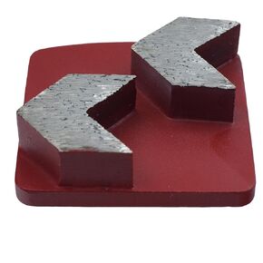 Double 10mm Thick Arrow Segments Floor Grinding Disc for Redi Lock Husky Walkbehind Floor Grinder (Pack of 3)
