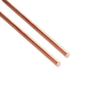 13" Length Pure Copper Round Rod 3/16" Dia(5mm) 99.9% Solid Copper Rod,Used for Metal Working and Metal DIY Process, 2Pcs