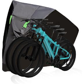Bike Cover Waterproof Outdoor, Dirtbike Mountain Ebike Moped Electric Scooter E Dirt Bike Rain Bicycle Cover Waterproof Outdoor Storage for 1, 2 or 3 Bikes Tarp All Weather
