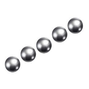 METALLIXITY Precision Balls G100 1" 5pcs, 304 Stainless Steel Bearing Balls Beads - for Industry Kit, Machinery, Automotive, and DIY