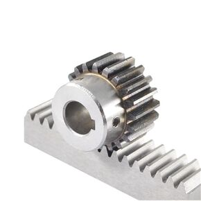 2pcs 1Mod 12x12x500mm High Precision Spur Rack Steel +2pcs 1 Mod Lathe Gear Pinion(18Teeth 8mm)
