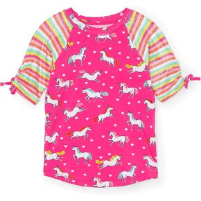 Hatley Girls' Short Sleeve Rash Guards