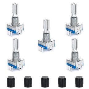 5 Pcs Rotary Encoder EC11 Encoder Module with Push Button
