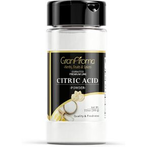 GranAroma Citric Acid, Food Preservative, Baking & Cleaning (7.3 Ounce)