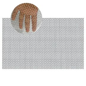 Folding 1 Piece of 304 Steel Wire mesh Screen, 13 "X29.5 (33cm X75cm), 8 mesh Stainless Steel Screen, Hard and Heat-Resistant Wire mesh, Sturdy and Durable Screen mesh