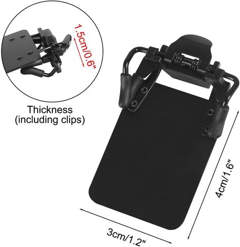 DONGKER Shooting Glasses Blinders Occluder Clip,2 PCS 180° Adjustable Angle Shooting Glasses Patch for Shooting in Kuwait