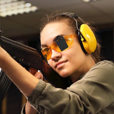 DONGKER Shooting Glasses Blinders Occluder Clip,2 PCS 180° Adjustable Angle Shooting Glasses Patch for Shooting in Kuwait