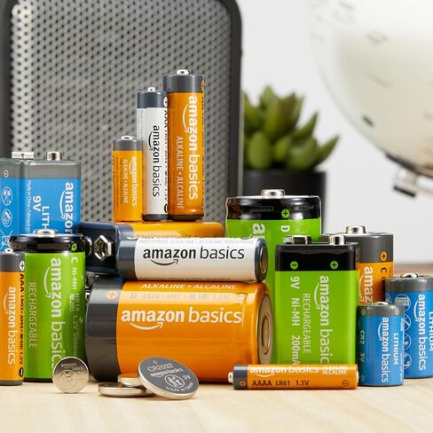 Amazon Basics 8 بطاريات قلوية AA عالية الأداء، 1.5 فولت، مدة صلاحية 10 سنوات in Kuwait