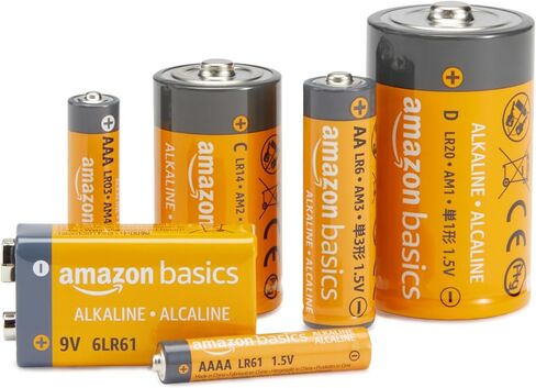 Amazon Basics 8 بطاريات قلوية AA عالية الأداء، 1.5 فولت، مدة صلاحية 10 سنوات in Kuwait