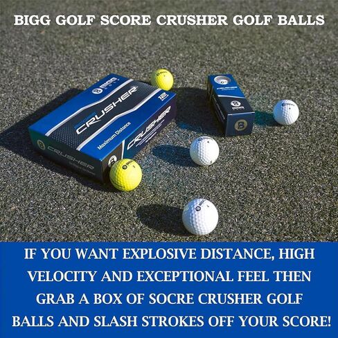 Score Crusher Distance Golf Balls for Men and Women Balls for Maximum Distance and Straighter Shots | USGA Approved Golf Balls in Saudi Arabia