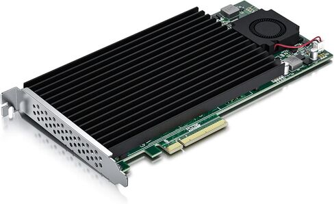 NVMe SSD Adapter M-Key, 4-Port PCIe 3.0 to NVMe (4) M.2 Adapter Card, PCIe X16 Gen3, Supports PCIe M.2 SSDs, Compatible with PCIe 3.0/2.0/1.0, Requires Motherboard BIOS Support for Bifurcation in Saudi Arabia
