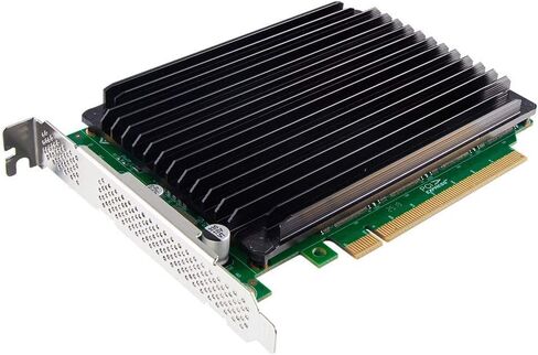 NVMe SSD Adapter M-Key, 4-Port PCIe 3.0 to NVMe (4) M.2 Adapter Card, PCIe X16 Gen3, Supports PCIe M.2 SSDs, Compatible with PCIe 3.0/2.0/1.0, Requires Motherboard BIOS Support for Bifurcation in Saudi Arabia