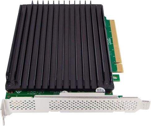 NVMe SSD Adapter M-Key, 4-Port PCIe 3.0 to NVMe (4) M.2 Adapter Card, PCIe X16 Gen3, Supports PCIe M.2 SSDs, Compatible with PCIe 3.0/2.0/1.0, Requires Motherboard BIOS Support for Bifurcation in Saudi Arabia