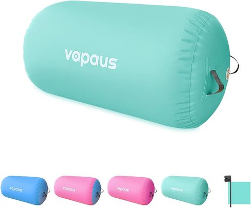 Vapaus Gymnastics Air Barrel Inflatable Tumbling Roller Mat Back Handspring Trainer Air Tumbler Octagon Barrel Gymnastics Equipment for Tumble Track Cheerleading Yoga Training Durable AntiSlip Double Seal Without Pump in Saudi Arabia