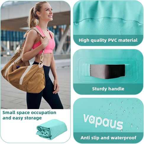 Vapaus Gymnastics Air Barrel Inflatable Tumbling Roller Mat Back Handspring Trainer Air Tumbler Octagon Barrel Gymnastics Equipment for Tumble Track Cheerleading Yoga Training Durable AntiSlip Double Seal Without Pump in Saudi Arabia