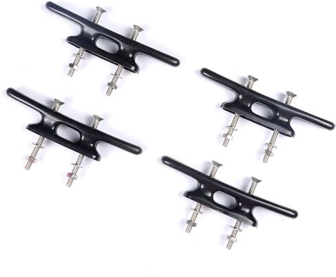 Mxeol Boat Cleat Dock Nylon Cleats,4 Inch 5 Inch 6 Inch 8 Inch,Kayak Rope Cleat Black for Boat Docks,Kayaks,Marine,Nautical Decor,4 Pack in Saudi Arabia