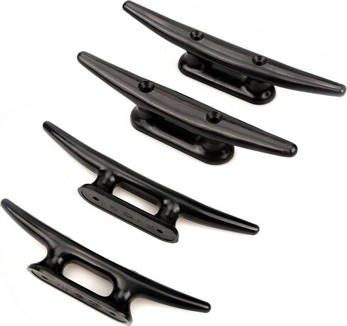 Mxeol Boat Cleat Dock Nylon Cleats,4 Inch 5 Inch 6 Inch 8 Inch,Kayak Rope Cleat Black for Boat Docks,Kayaks,Marine,Nautical Decor,4 Pack in Saudi Arabia