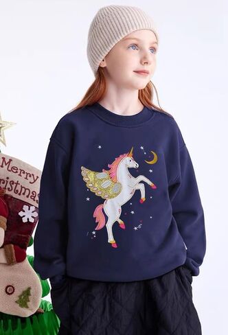 RETSUGO طفل رضيع الفتيات بلوزات بلوزة كاجوال Crewneck الشتاء كم طويل بلايز قمصان الملابس 3T-8T in Saudi Arabia