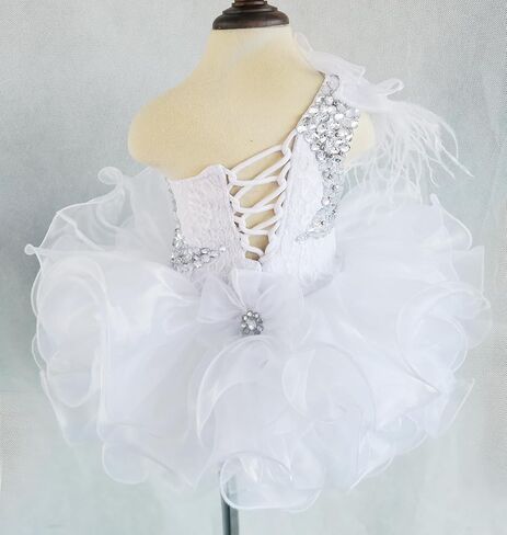 Jenniferwu G095Pink Infant Toddler Baby Newborn Little Girl's Pageant Party Birthday Dress 9-12Months Lightpink in Saudi Arabia