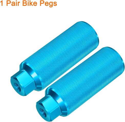 HARFINGTON Bike Pegs Aluminum Alloy Rear Stunt Pegs Anti-Skid Back Seat Stands Fit Axles for Bike BMX in Saudi Arabia