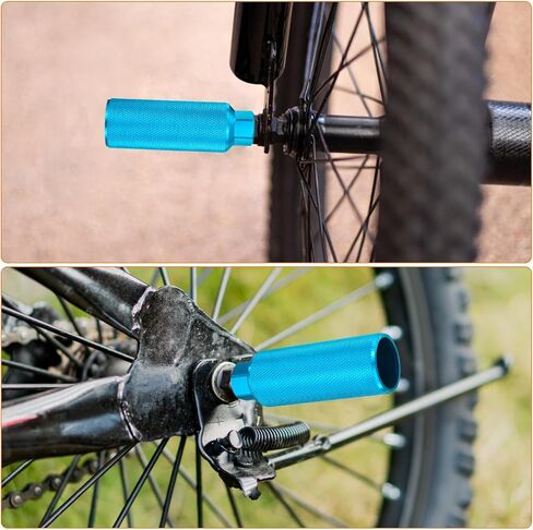 HARFINGTON Bike Pegs Aluminum Alloy Rear Stunt Pegs Anti-Skid Back Seat Stands Fit Axles for Bike BMX in Saudi Arabia