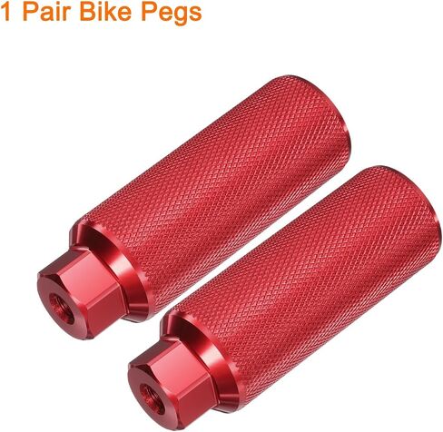 HARFINGTON Bike Pegs Aluminum Alloy Rear Stunt Pegs Anti-Skid Back Seat Stands Fit Axles for Bike BMX in Saudi Arabia