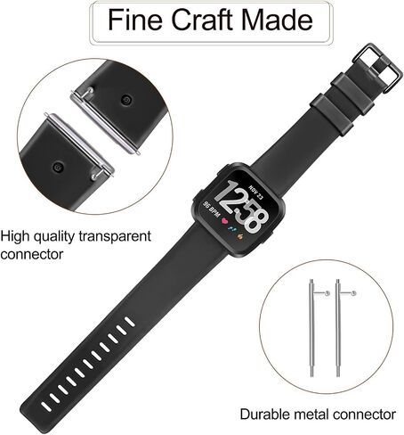 أساور AK الرياضية متوافقة مع Fitbit Versa 2/Fitbit Versa/Versa Lite/Versa SE، أساور معصم بديلة مطاطية ناعمة متعددة الألوان لساعة Fitbit Versa 2 الذكية in Kuwait