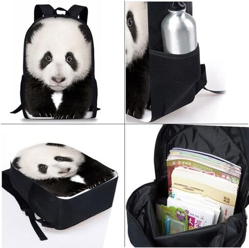 Panda Backpack Youth Leisure School Bag Lunch Box Pencil and pencil Case 3-in-1 Set (Color 5) in Saudi Arabia
