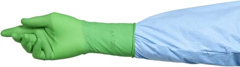 قفازات HALYARD الجراحية الدقيقة المعقمة من البولي إيزوبرين، أزواج مغلفة بشكل فردي، قفازات طبية خالية من المسحوق، 7.9 مل، مقاس 6.5 صغير، أخضر، SGL90065 (علبة مكونة من 200 زوج - 400 إجمالي) in Kuwait