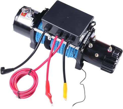 SCITOO - 12V Electric Winch Synthetic Rope Truck For Jeep 13000LB Trailer 4WD with Waterproof Soft Winch Cover in Saudi Arabia