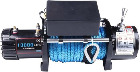 SCITOO - 12V Electric Winch Synthetic Rope Truck For Jeep 13000LB Trailer 4WD with Waterproof Soft Winch Cover in Saudi Arabia