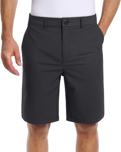 TACVASEN Men's Golf Shorts 9" Stretch Dress Work Shorts Quick Dry Lightweight Casual Flat Front Shorts with 4 Pockets in Kuwait