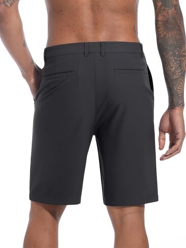 TACVASEN Men's Golf Shorts 9" Stretch Dress Work Shorts Quick Dry Lightweight Casual Flat Front Shorts with 4 Pockets in Kuwait